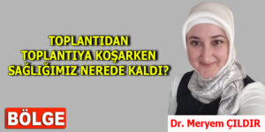 TOPLANTIDAN TOPLANTIYA KOŞARKEN SAĞLIĞIMIZ NEREDE KALDI?