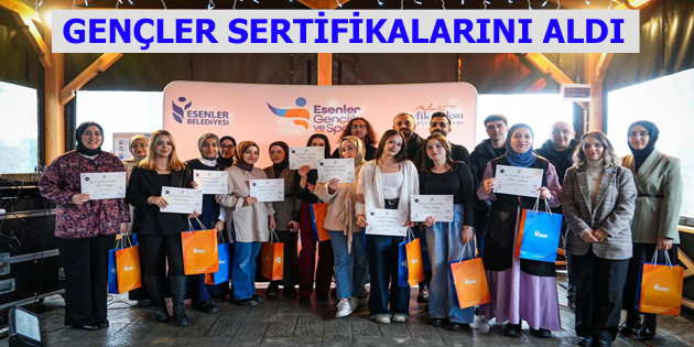 KAHVE TUTKUNU GENÇLER SERTİFİKALARINI ALDI