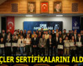 ESENLERLİ GENÇLER SERTİFİKALARINI ALDILAR