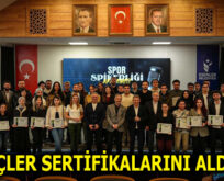 ESENLERLİ GENÇLER SERTİFİKALARINI ALDILAR