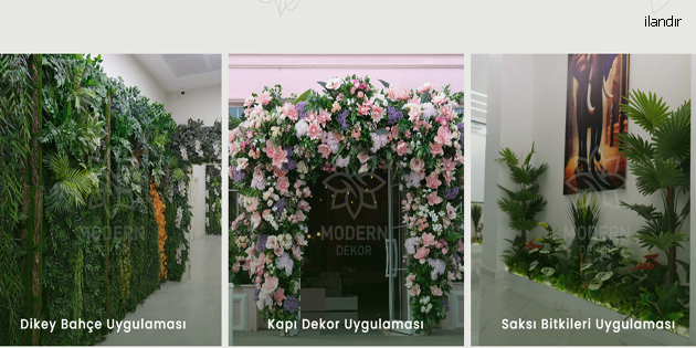 Modern Dekorasyonda Yeni Trend Yapay Çiçek ve Dikey Bahçe Çözümleri