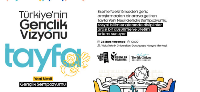 YENİ NESİL GENÇLİK VİZYONU SEMPOZYUMLA ELE ALINACAK