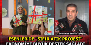 ESENLER’DE ”SIFIR ATIK PROJESİ” İLE GERİ DÖNÜŞÜME BÜYÜK KATKI SAĞLANDI