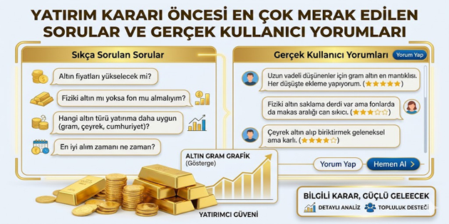 Yatırım Kararı Öncesi En Çok Merak Edilen Sorular ve Gerçek Kullanıcı Yorumları
