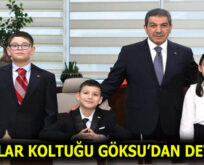 ÇOCUKLAR, BAŞKAN GÖKSU’NUN KOLTUĞUNDA!