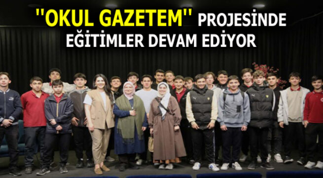 ”OKUL GAZETEM” PROJESİNDE EĞİTİMLER DEVAM EDİYOR