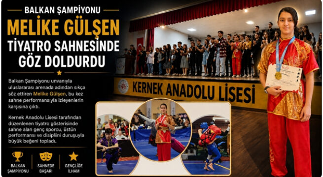 Balkan Şampiyonu Melike Gülşen, Tiyatro Sahnesinde Göz Doldurdu