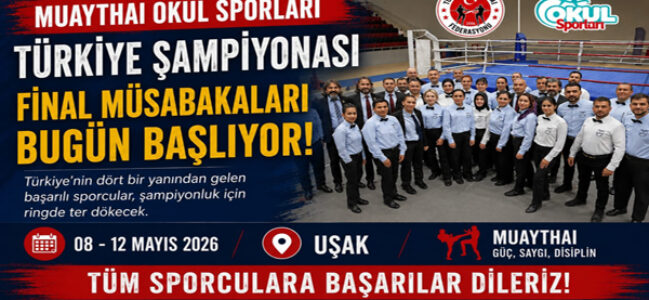 Muaythai Okul Sporları Türkiye Şampiyonası Final Heyecanı Başlıyor