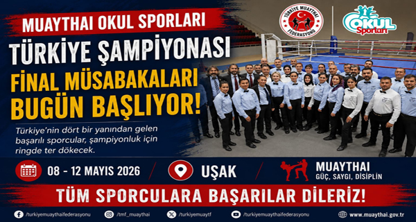 Muaythai Okul Sporları Türkiye Şampiyonası Final Heyecanı Başlıyor
