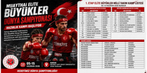 Muaythai Elite Büyükler Dünya Şampiyonası Hazırlık Kampı Başlıyor