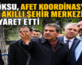 BAŞKAN GÖKSU, AFET KOORDİNASYON VE AKILLI ŞEHİR MERKEZİ’Nİ ZİYARET ETTİ
