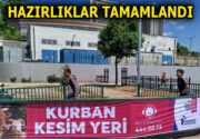 KURBAN BAYRAMI HAZIRLIKLARI TAMAM Esenler Belediyesi, Kurban Bayramı öncesi kesim