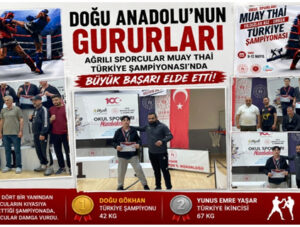 Ağrılı Yıldızlar Muay Thai Türkiye Şampiyonası’na Damga Vurdu