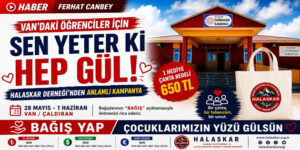 VAN’DAKİ ÖĞRENCİLER İÇİN UMUT KAMPANYASI