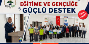 İzollu Vakfı’nın Düzenlediği Yarışmada Dereceye Giren Öğrenciler Ödüllendirildi
