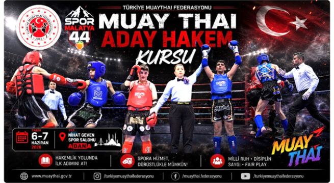 Adana’da Muaythai Aday Hakem Kursu Düzenleniyor