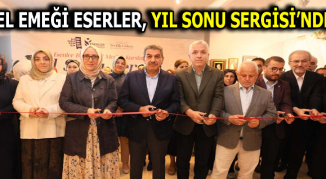 ‘EMEK’Lİ KURSİYERLERDEN ”YIL SONU SERGİSİ” AÇILDI