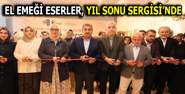 ‘EMEK’Lİ KURSİYERLERDEN ”YIL SONU SERGİSİ” AÇILDI
