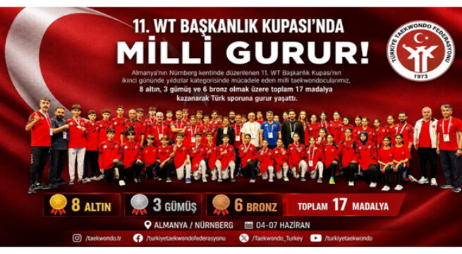 Milli Taekwondocularımızdan Almanya’da 17 Madalyalık Büyük Başarı