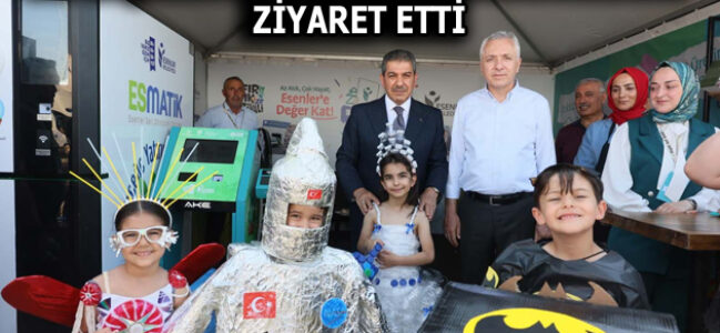 M.TEVFİK GÖKSU, ESENLER’İN SIFIR ATIK STANDINA ZİYARET ETTİ