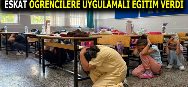 ESKAT ÖĞRENCİLERE UYGULAMALI EĞİTİM VERDİ