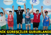 ESENLERLİ MİNİK GÜREŞÇİLERDEN ÇİFTE MADALYA Ankara’da düzenlenen Türkiye Şampiyonası’nda ilk