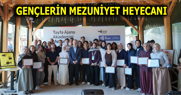 TAYFA AJANS AKADEMİ’DE MEZUNİYET HEYECANI YAŞANDI