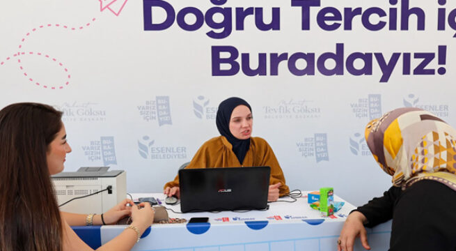 ESENLER BELEDİYESİ’NDEN ÜNİVERSİTE ADAYLARINA DESTEK!