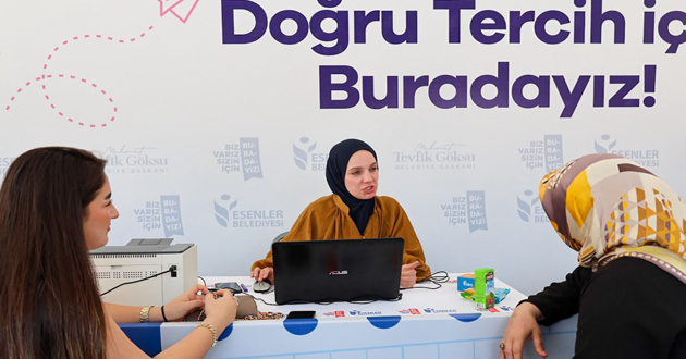 ESENLER BELEDİYESİ’NDEN ÜNİVERSİTE ADAYLARINA DESTEK!