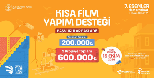 Esenler Film Festivali kapsamında ulusal kısa film sektörünü desteklemek amacıyla