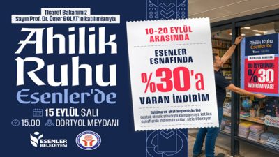 AHİLİK GELENEĞİ ESENLER’DE HAYAT BULACAK Esenler Belediyesi, yüzyıllardır Anadolu’da yaşatılan Ahilik kültürünün temel değerleri olan