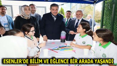 Esenler’de düzenlenen 2. Bilim, İnovasyon ve Teknoloji Şenliği’nde öğrenciler bilimin