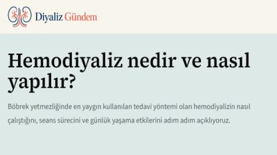 Hemodiyaliz Tedavisi Hakkında Hastaların En Çok Sorduğu Sorular Böbrek yetmezliği