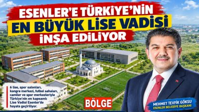 Esenler Belediye Başkanı Mehmet Tevfik Göksu, ilçede yapımı devam eden