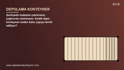 İnşaat sahalarında geçici depo ihtiyacı için baraka yapmak hem izin