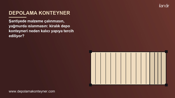 Şantiyede malzeme çalınmasın, yağmurda ıslanmasın: kiralık depo konteyneri neden kalıcı yapıya tercih ediliyor? İnşaat sahalarında geçici depo ihtiyacı için baraka yapmak hem izin