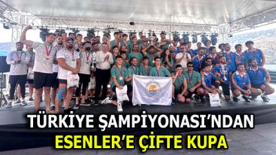 TÜRKİYE ŞAMPİYONASI’NDAN ESENLER’E ÇİFTE KUPA Esenler Belediyesi Spor Kulübü, Gaziantep’te düzenlenen Türkiye Dragon Bot Yarışları’ndan iki