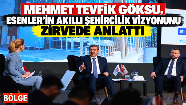 MEHMET TEVFİK GÖKSU, ESENLER’İN AKILLI ŞEHİRCİLİK VİZYONUNU ZİRVEDE ANLATTI MEHMET TEVFİK GÖKSU, ESENLER’İN AKILLI ŞEHİRCİLİK VİZYONUNU ZİRVEDE ANLATTI Esenler